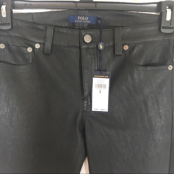 Ralph Lauren lambskin leather skinny pants - Picture 6 of 7